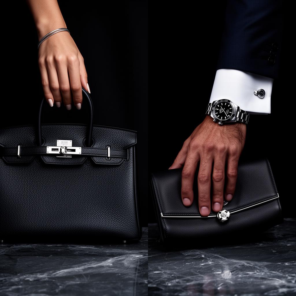 A curated selection of luxury goods